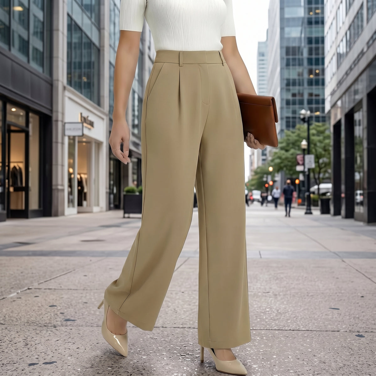 Sami Pantalón Elegante de Oficina
